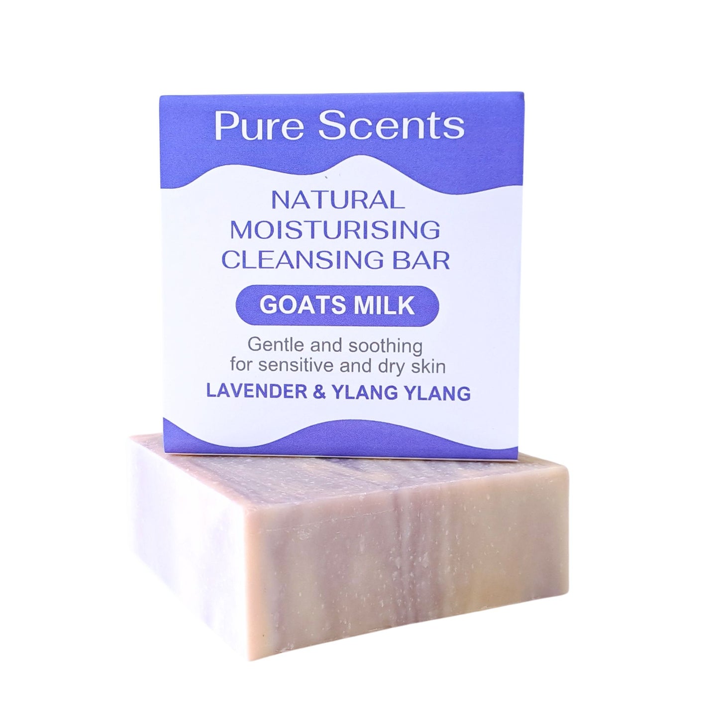 Goats Milk Soap: Lavender & Ylang Ylang - Pure Scents