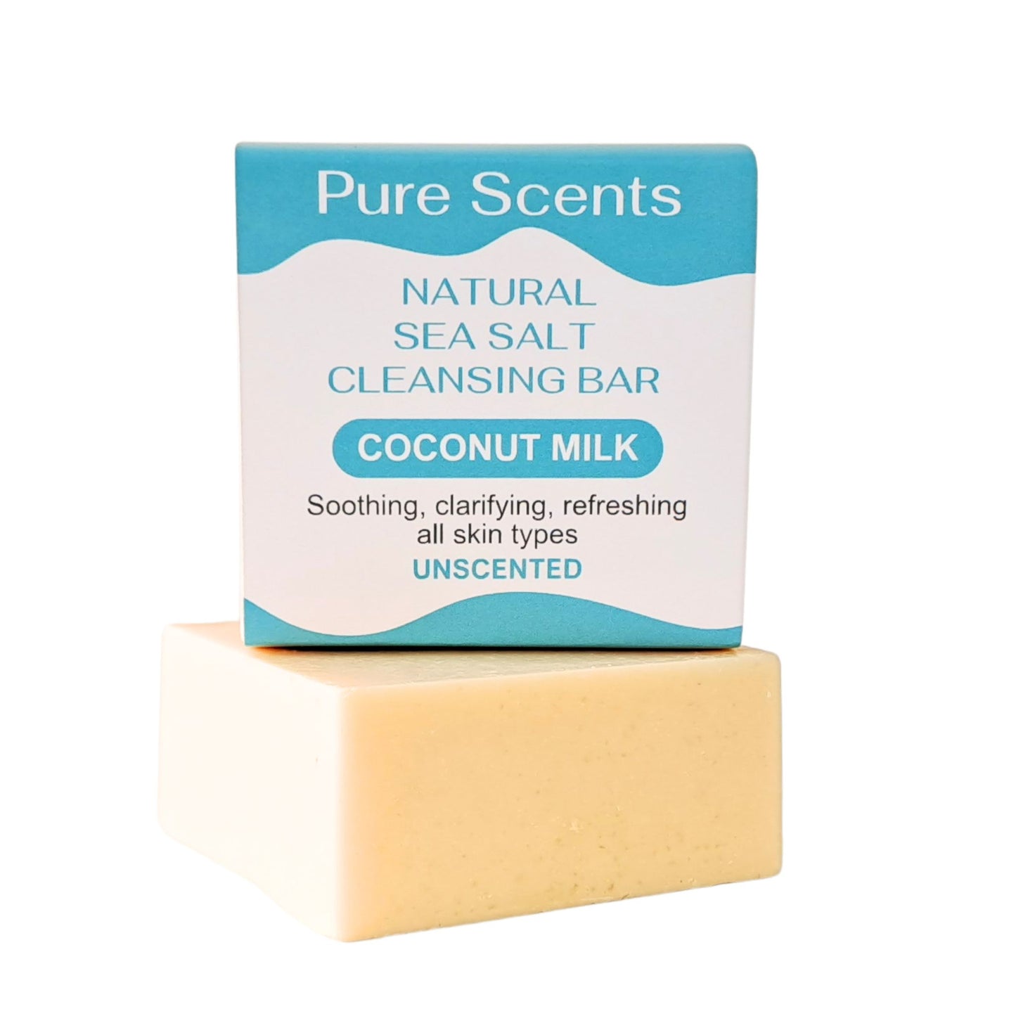 Sea Salt & Coconut Milk Soap: Unscented - Pure Scents