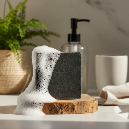 Goats Milk Charcoal Soap: Lavender & Lemongrass - Pure Scents