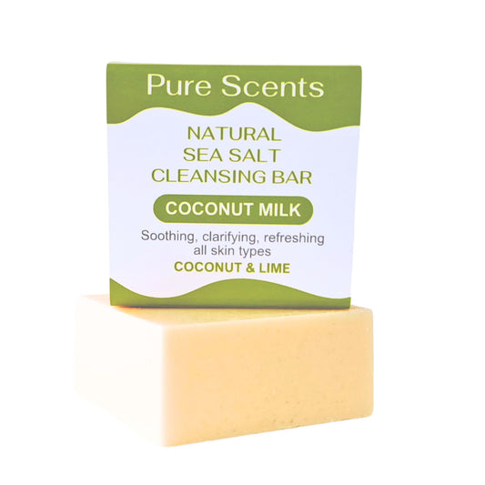 Sea Salt & Coconut Milk Soap: Coconut & Lime - Pure Scents
