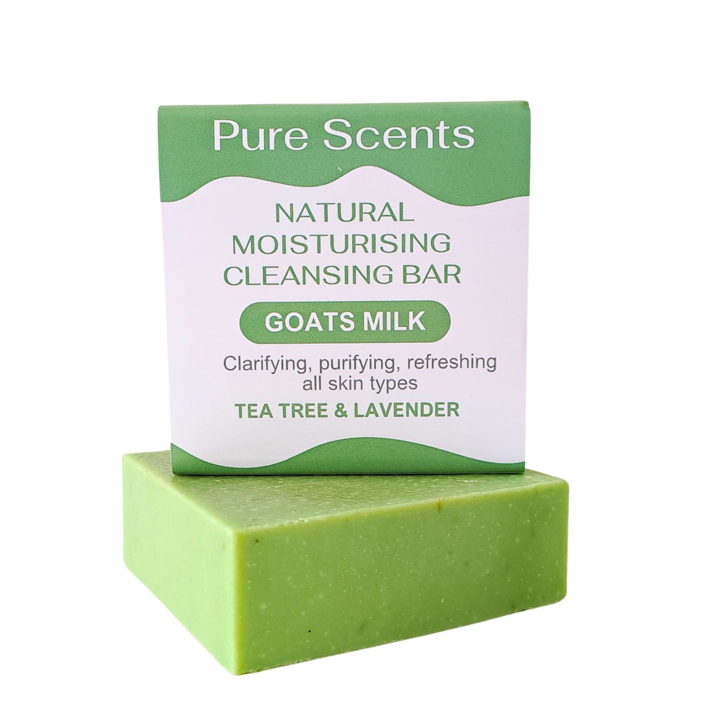 Goats Milk Soap: Tea Tree & Lavender (4 Bars)