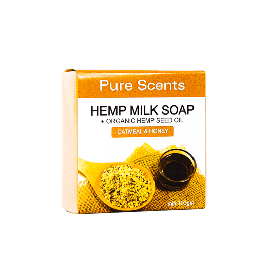 NEW! Hemp Milk Soap - Oatmeal & Honey (Unscented) - Pure Scents