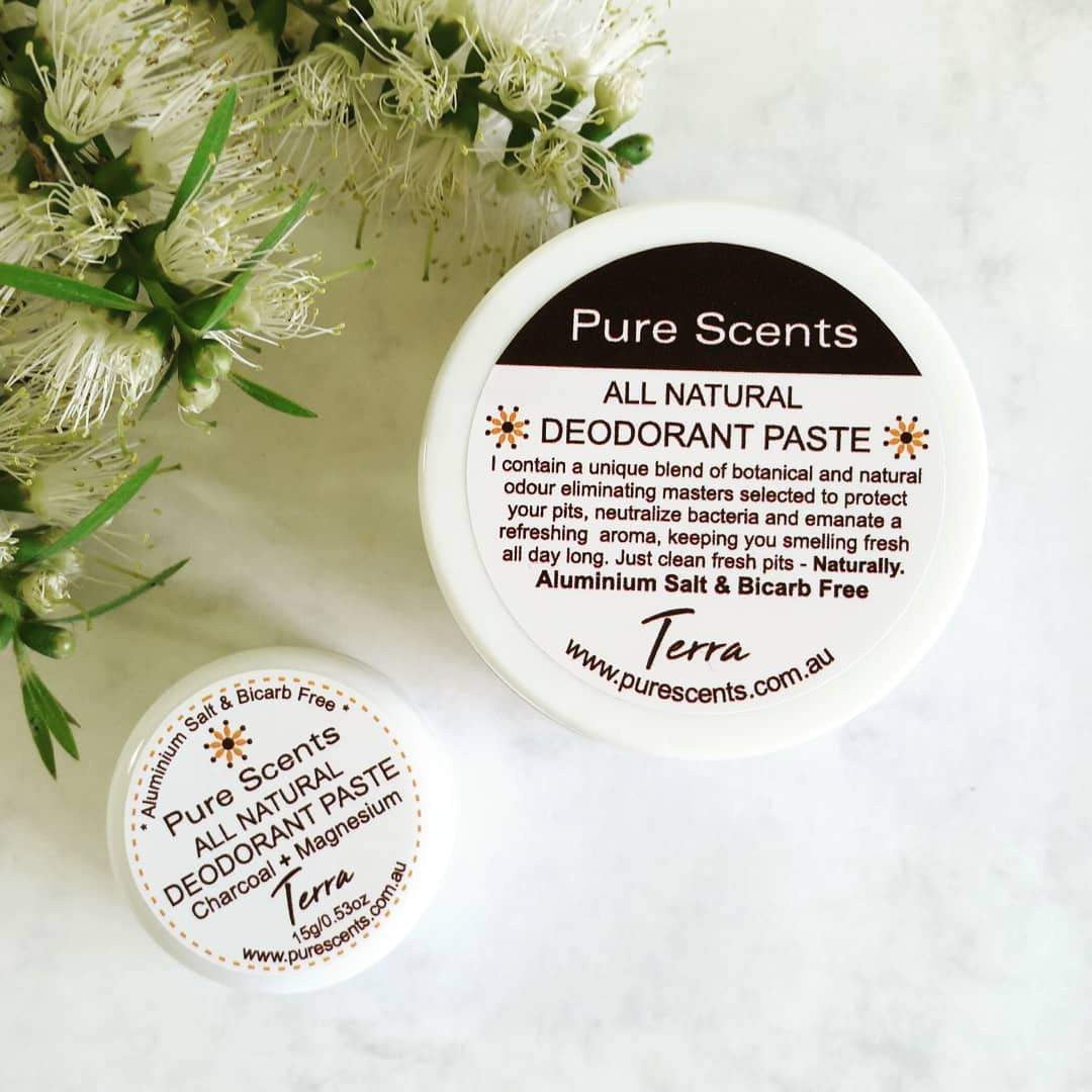 All Natural Deodorant Paste - Terra 75g - Pure Scents